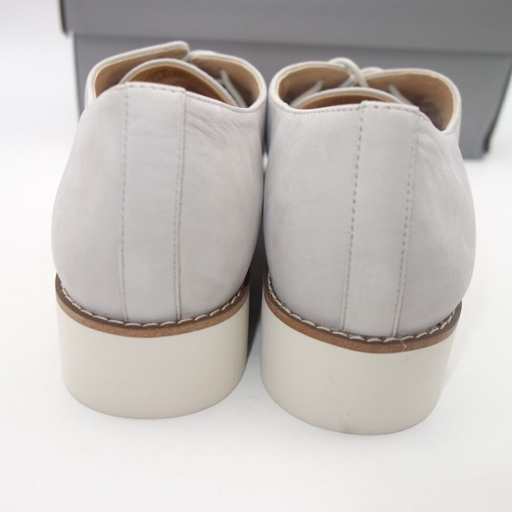 NEW Vionic Adina Oxford Nubuck Gray Leather Lace Up Orthotic Shoes Women's 8 - Picture 8 of 9